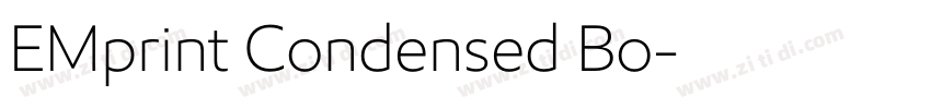 EMprint Condensed Bo字体转换